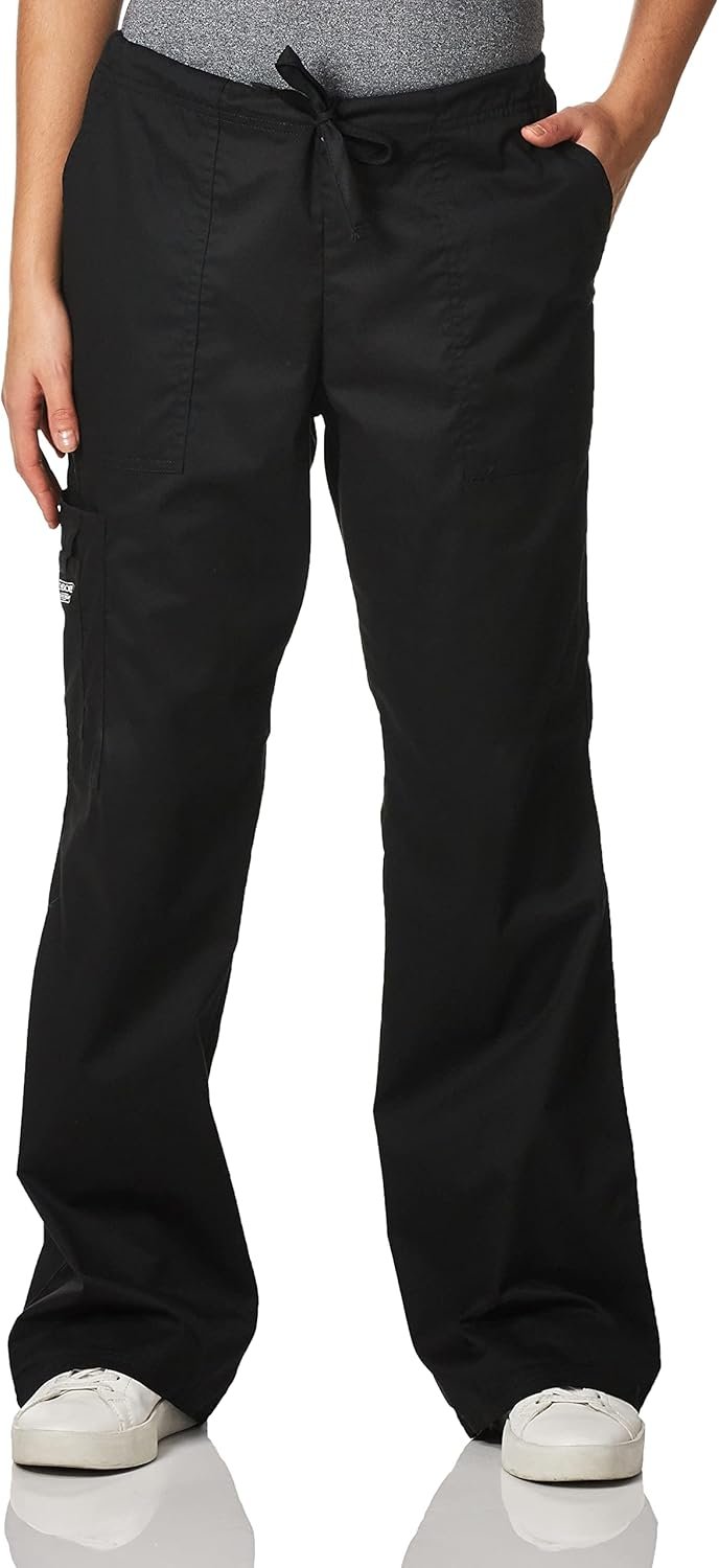 Scrubs for Women Workwear Core Stretch Drawstring Cargo Scrub Pants 4044