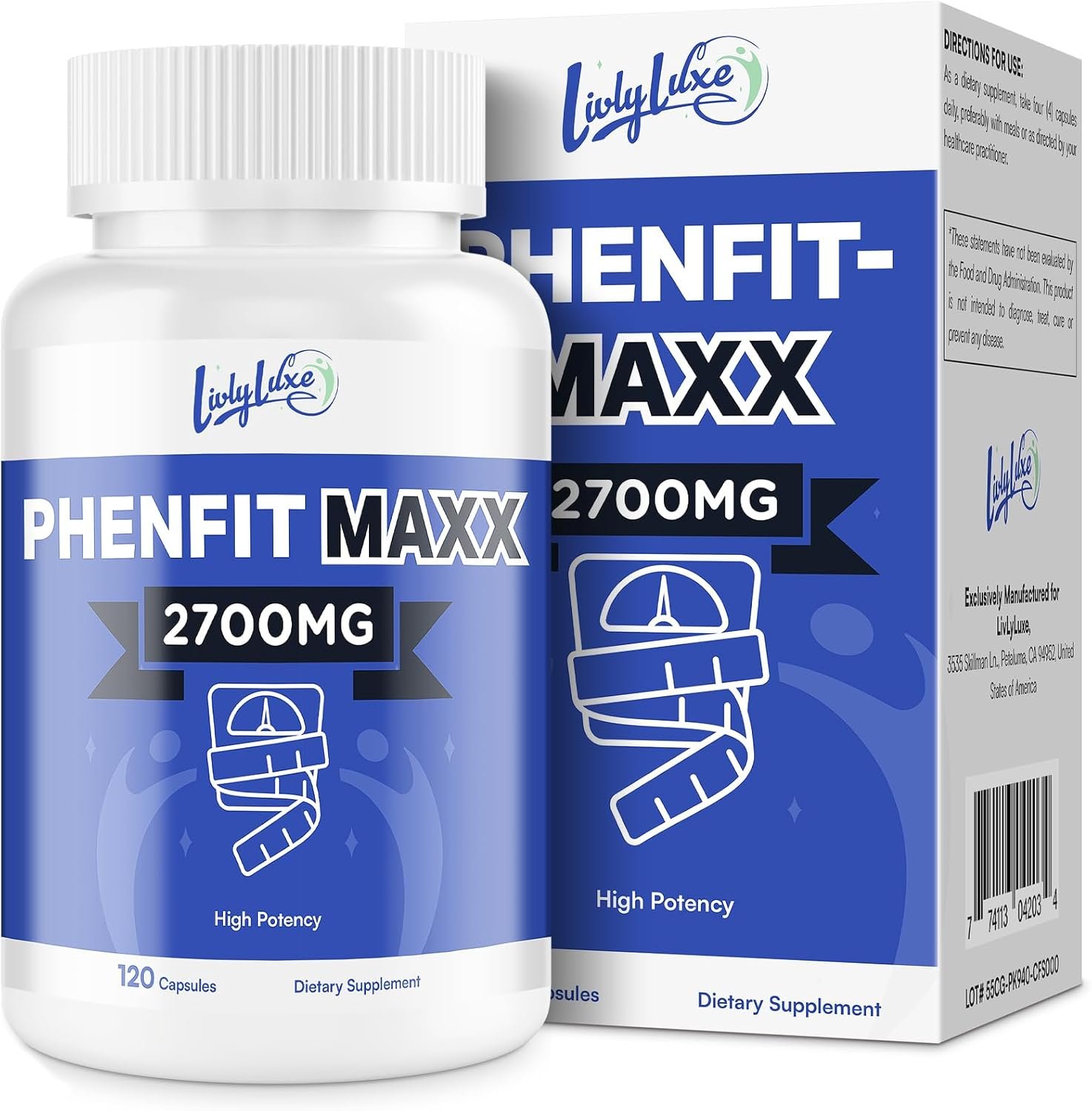 PhenFit-Maxx Weight Loss Supplement – Appetite Suppressant and Diet Pills – Metabolism Booster with CLA, L-Carnitine, Weight Loss Supplements for Women and Men