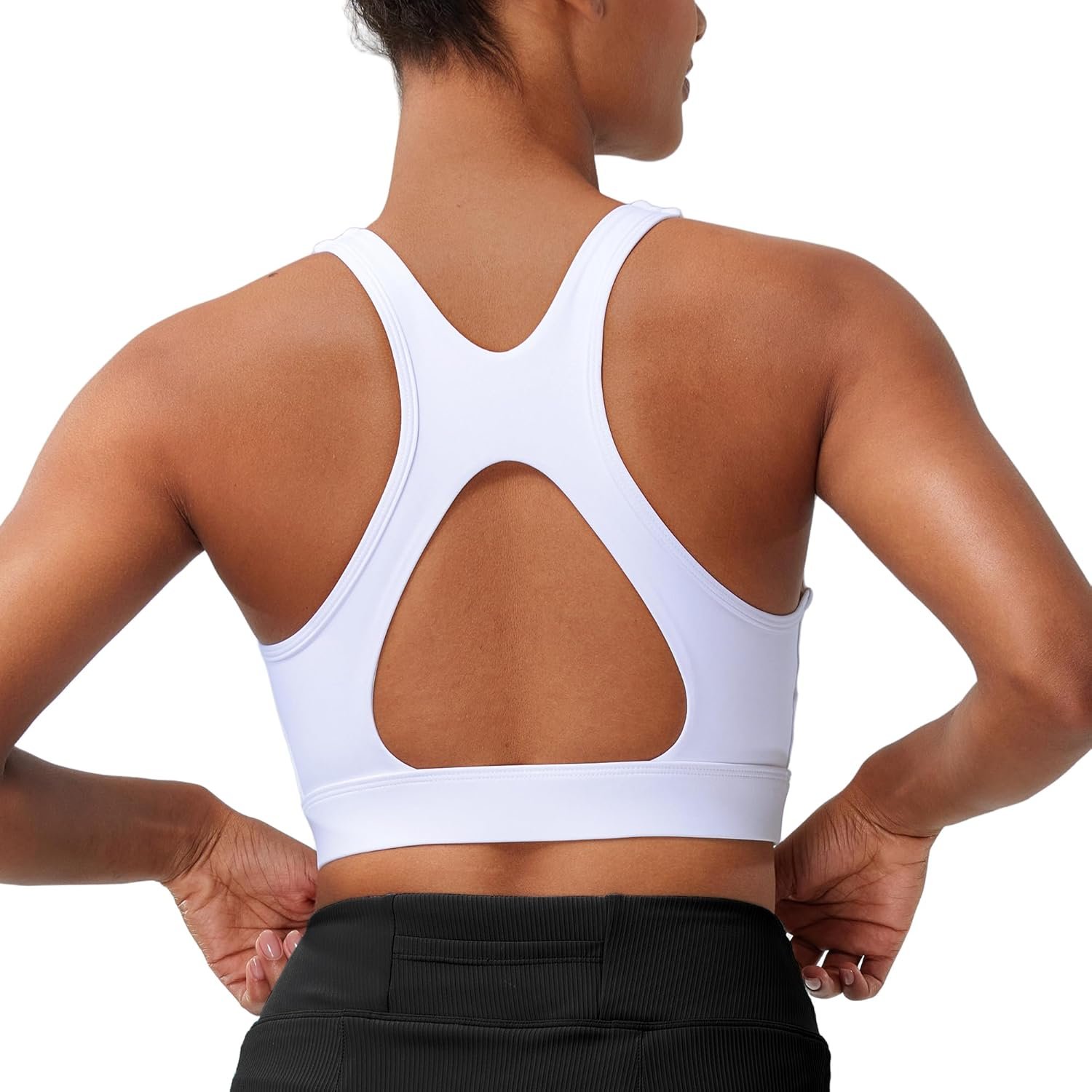 Vorcy High Impact Sports Bras for Women Running Bra Workout Bra U Back Sports Bra Scoop Neck Padded