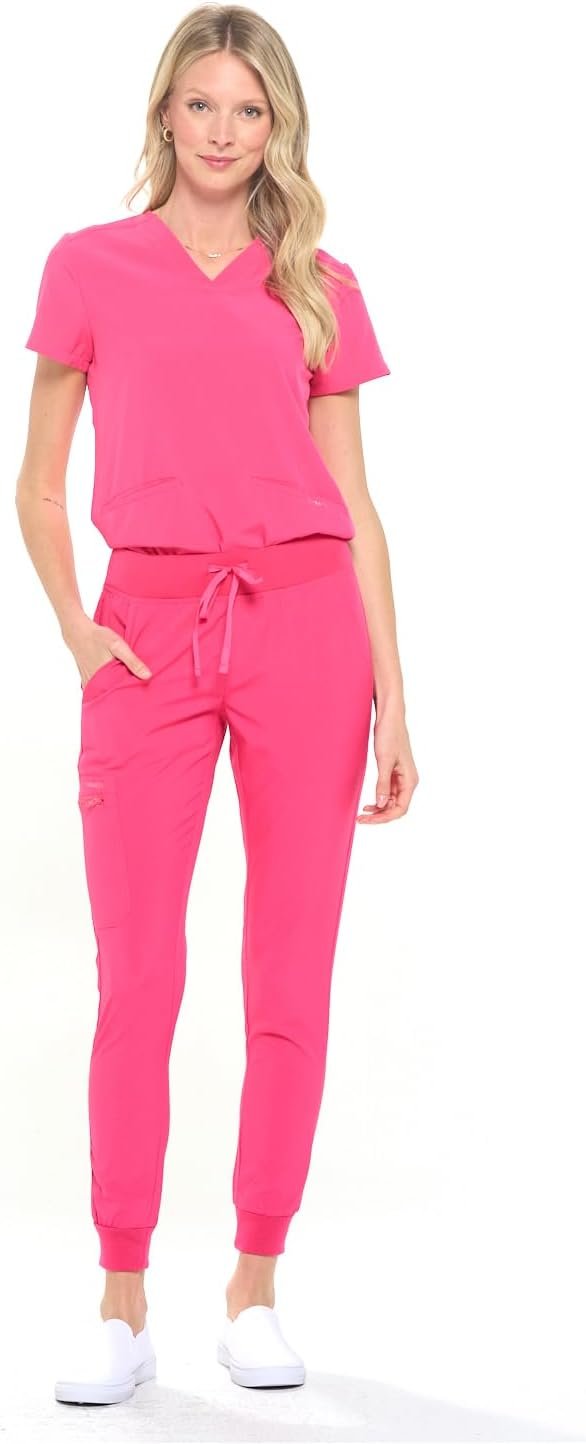 Dagacci Medical Uniform Women and Men Unisex 4-Way Stretch Jogger Scrub Set