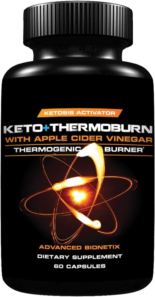 ThermoBurn™ Ketosis Activator Keto Pills + Apple Cider Vinegar Capsules Thermogenic Weight Loss. ACV Pills Work Synergistically Hunger Control, Detox, Diet Pills That Work