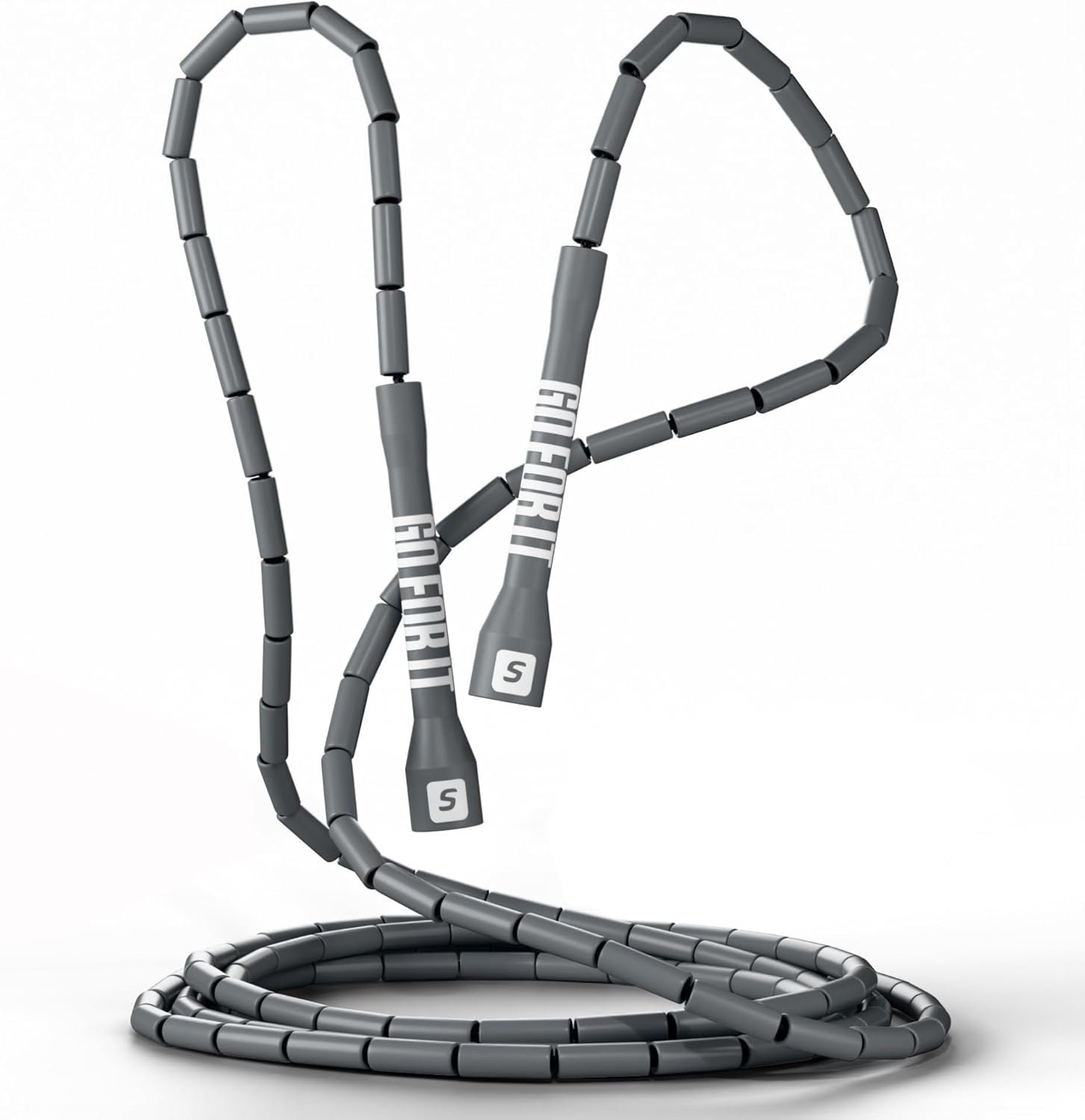 Sportbit Elite Beaded Jump Rope – Adjustable Speed Rope for Fitness, CrossFit, Boxing – Tangle-Free, Lightweight