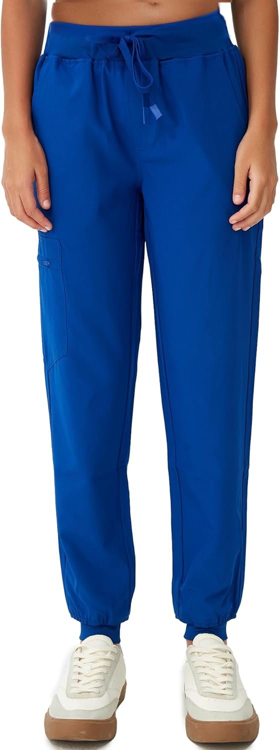 Scrubs for Women, Stretchy Yoga Pants with 5 Pockets, Cargo Jogger Scrub Pants for Women