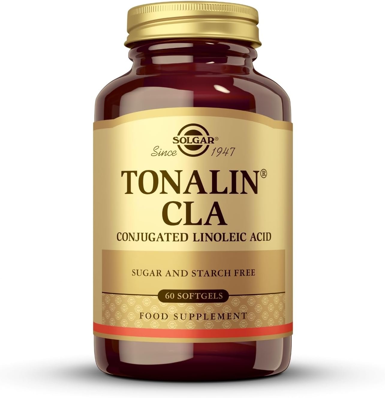 SOLGAR Tonalin CLA 1300 mg – 60 Softgels – Conjugated Linoleic Acid – Non-GMO, Gluten Free, Dairy Free – 60 Servings