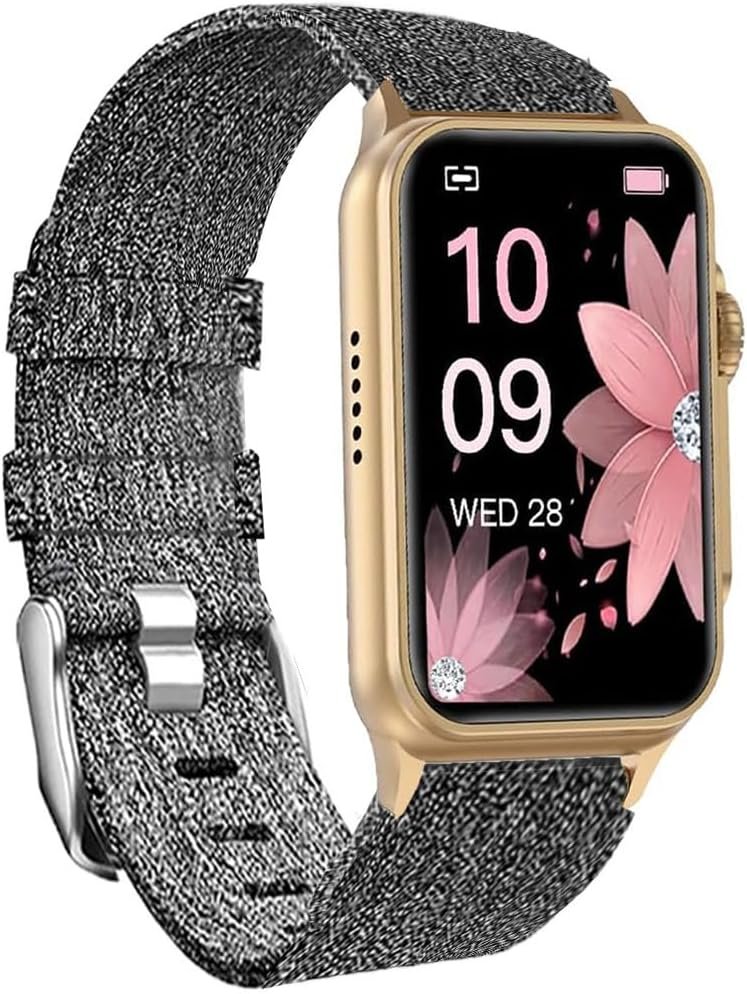 Compatible for FITVII Smart Watch Bands, 18mm, 20mm, 22mm Breathable Nylon Woven Fabric Replacement Accessory Strap Compatible for FITVII HM57, HM78, HM68, HM21, H56, H86 Smart Watch Fitness Tracker