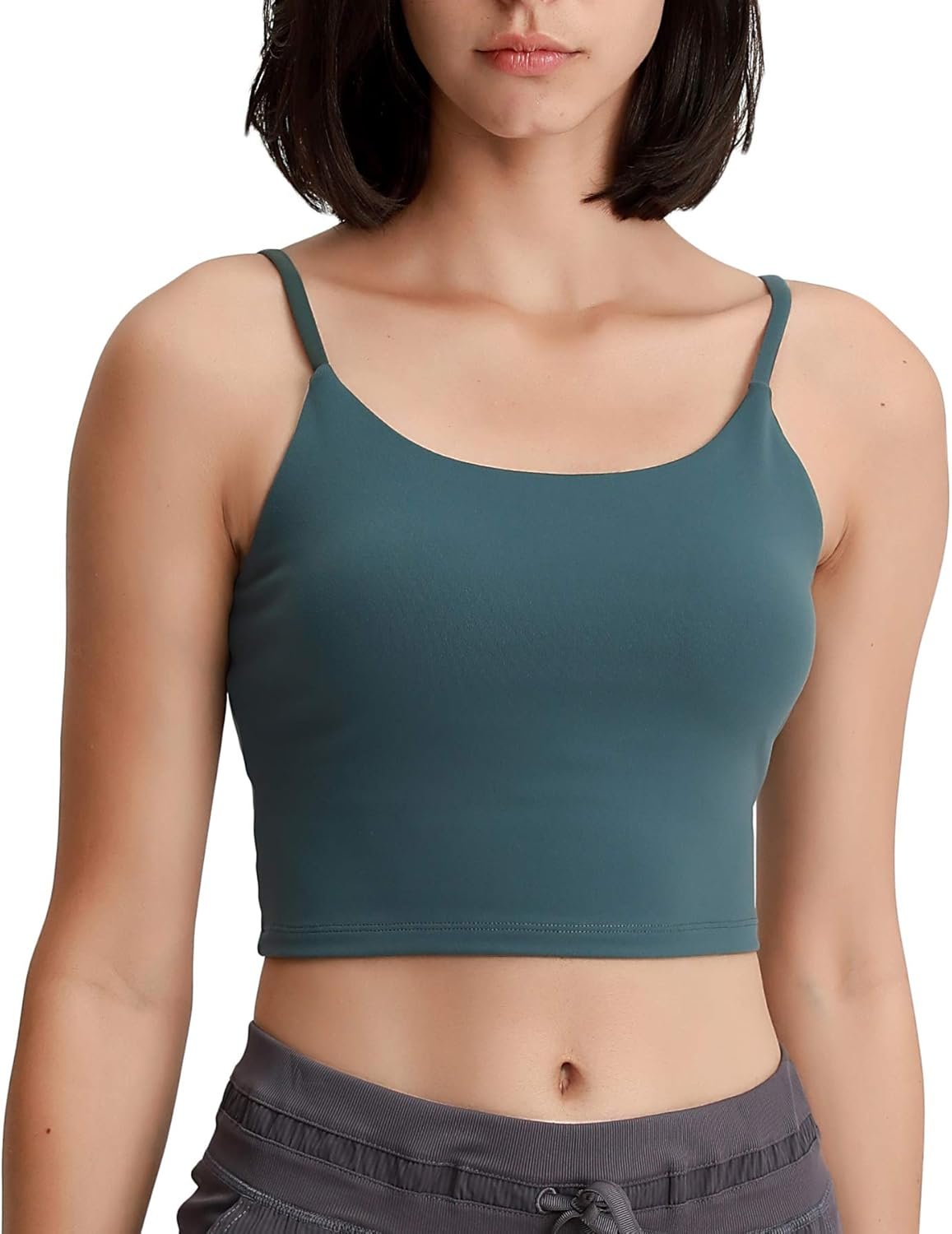 Lemedy Women Padded Sports Bra Fitness Workout Running Shirts Yoga Tank Top