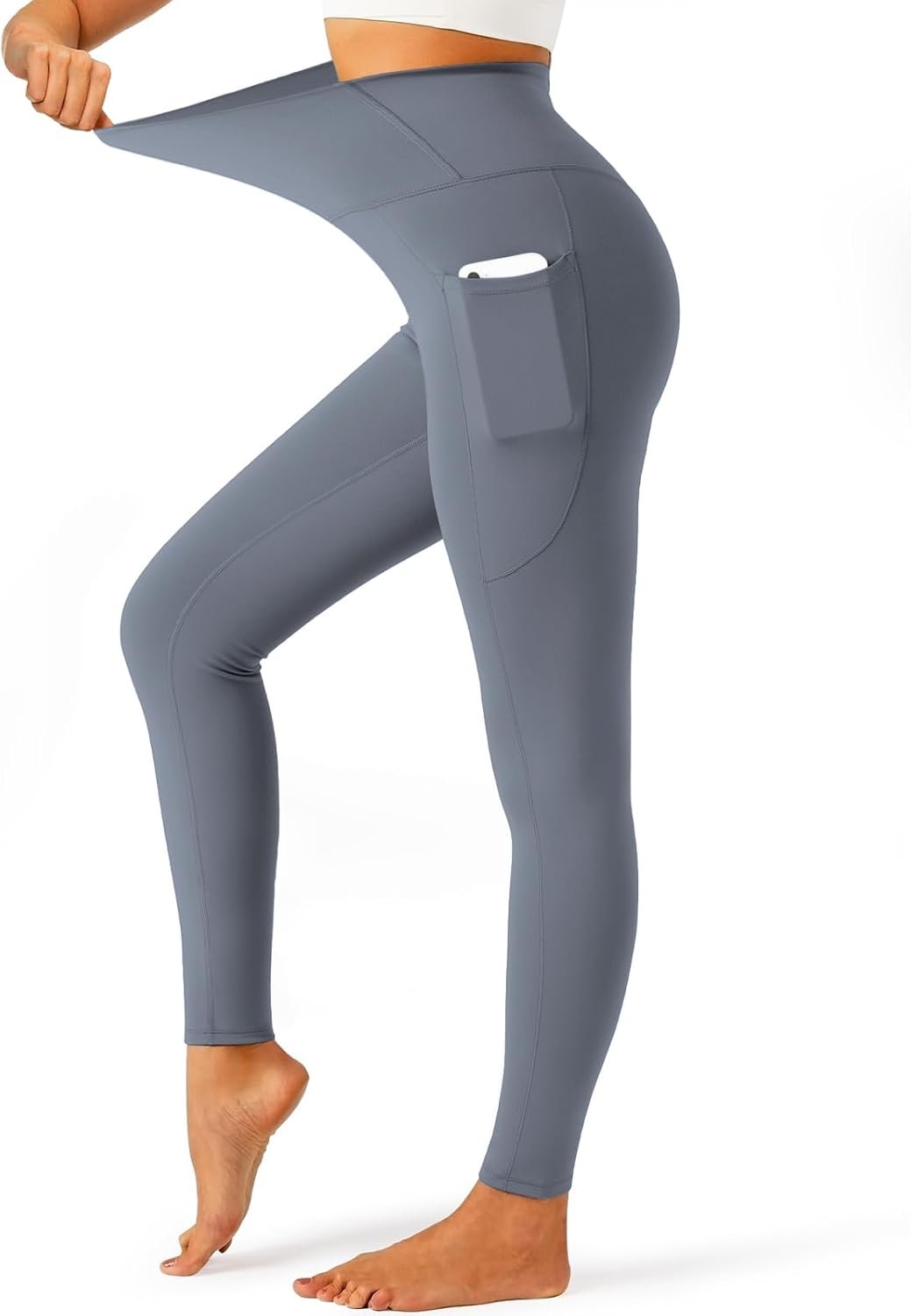 YOYOYOGA Yoga Pants Women Skin Friendly Leggings for Women Yoga Leggings Gym Workout Athletic Yoga Pants with Pockets