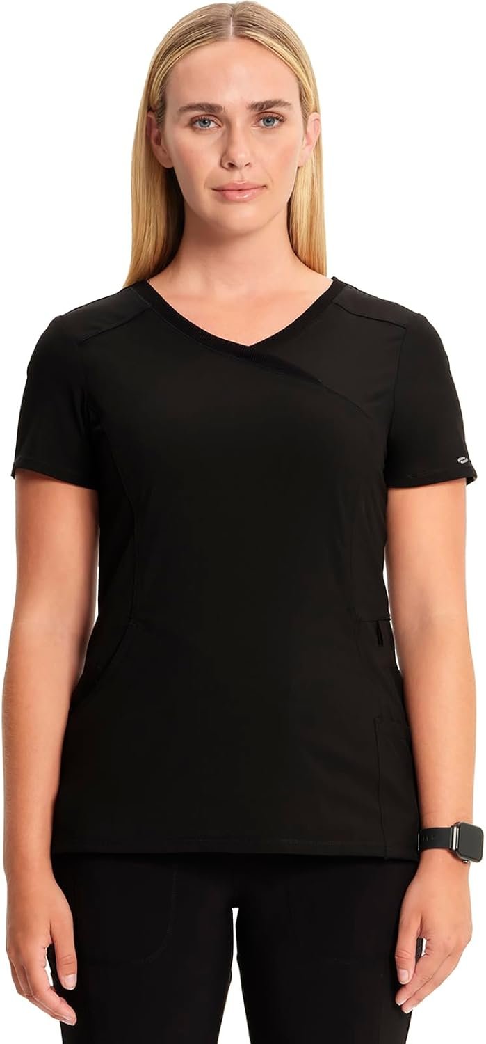 Infinity Cherokee Women Nurse Scrubs Top Mock Wrap 2625A