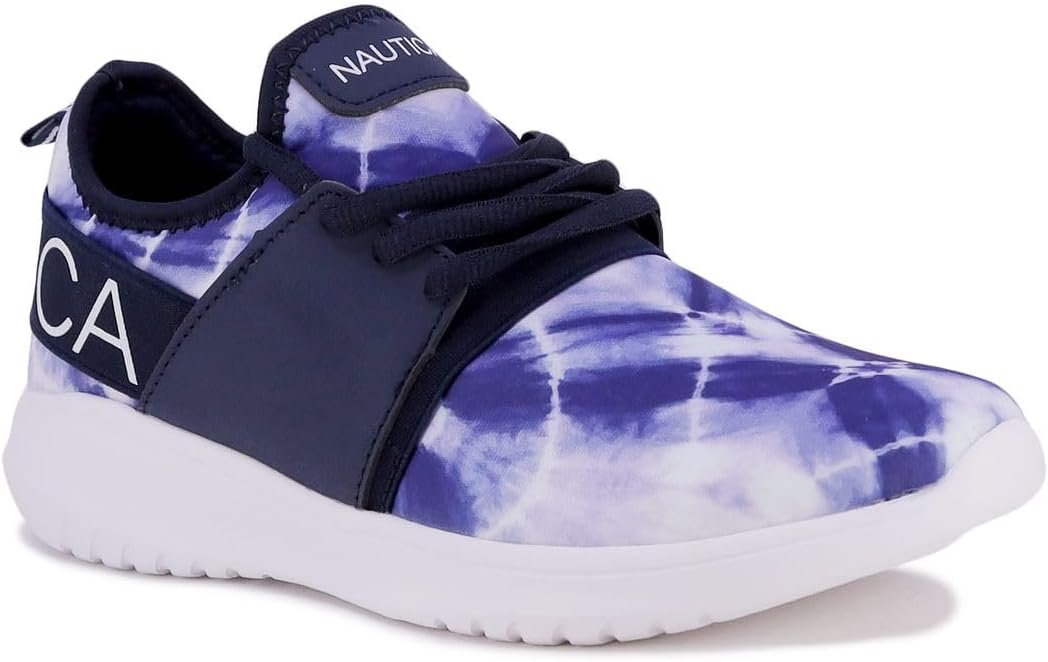 Nautica Women’s Fashion Sneaker Lace-Up Jogger Running Shoe Casual Walking Tennis Sneaker