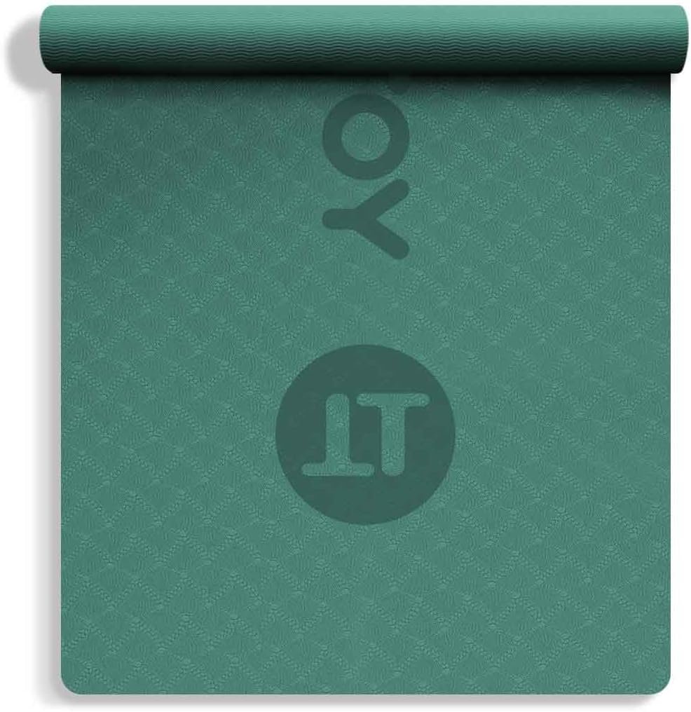 YOTTOY Yoga Mat, 72″x 32″x1/3″ Extra Wide Non-Slip Exercise Fitness Yoga Mats,Eco-Friendly TPE Exercise Mats for Women Men Home Workout with Strap Bag