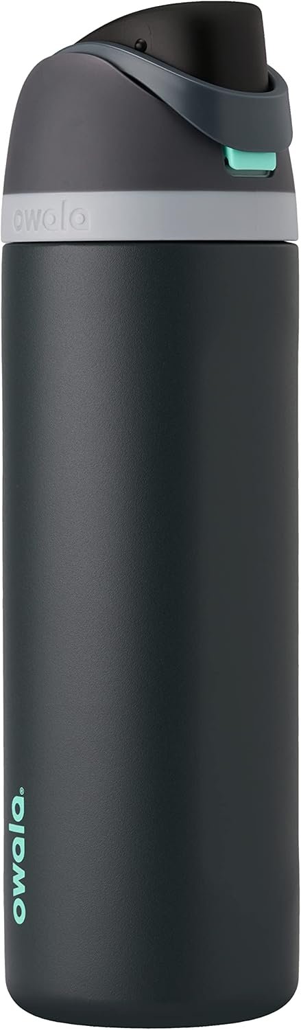Owala FreeSip Insulated Stainless Steel Water Bottle with Straw for Sports, Travel, and School BPA-Free Sports Water Bottle, 32 oz, Foggy Tide