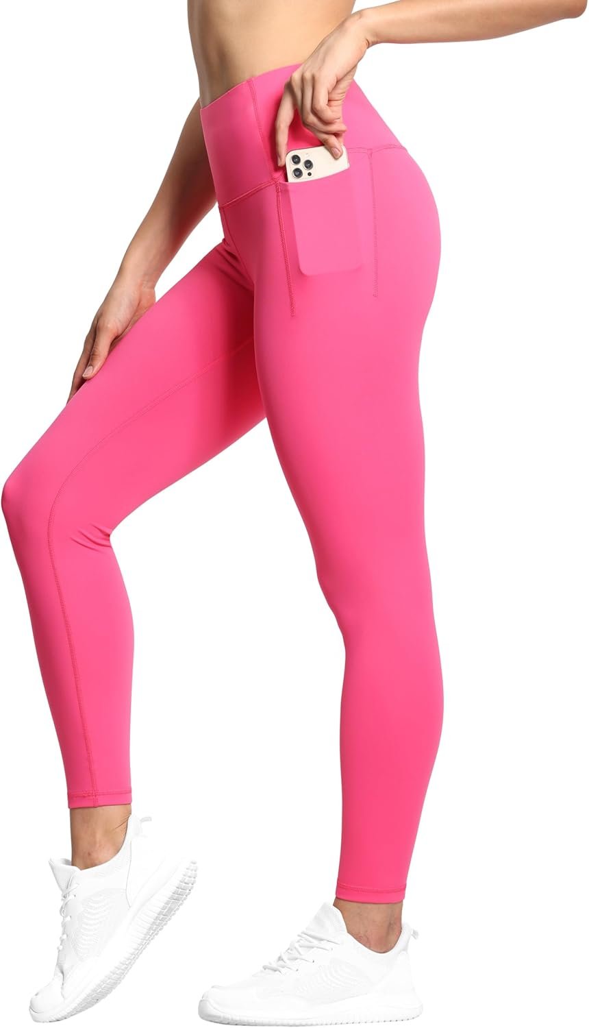 THE GYM PEOPLE Tummy Control Workout Leggings with Pockets High Waist Athletic Yoga Pants for Women Running, Fitness