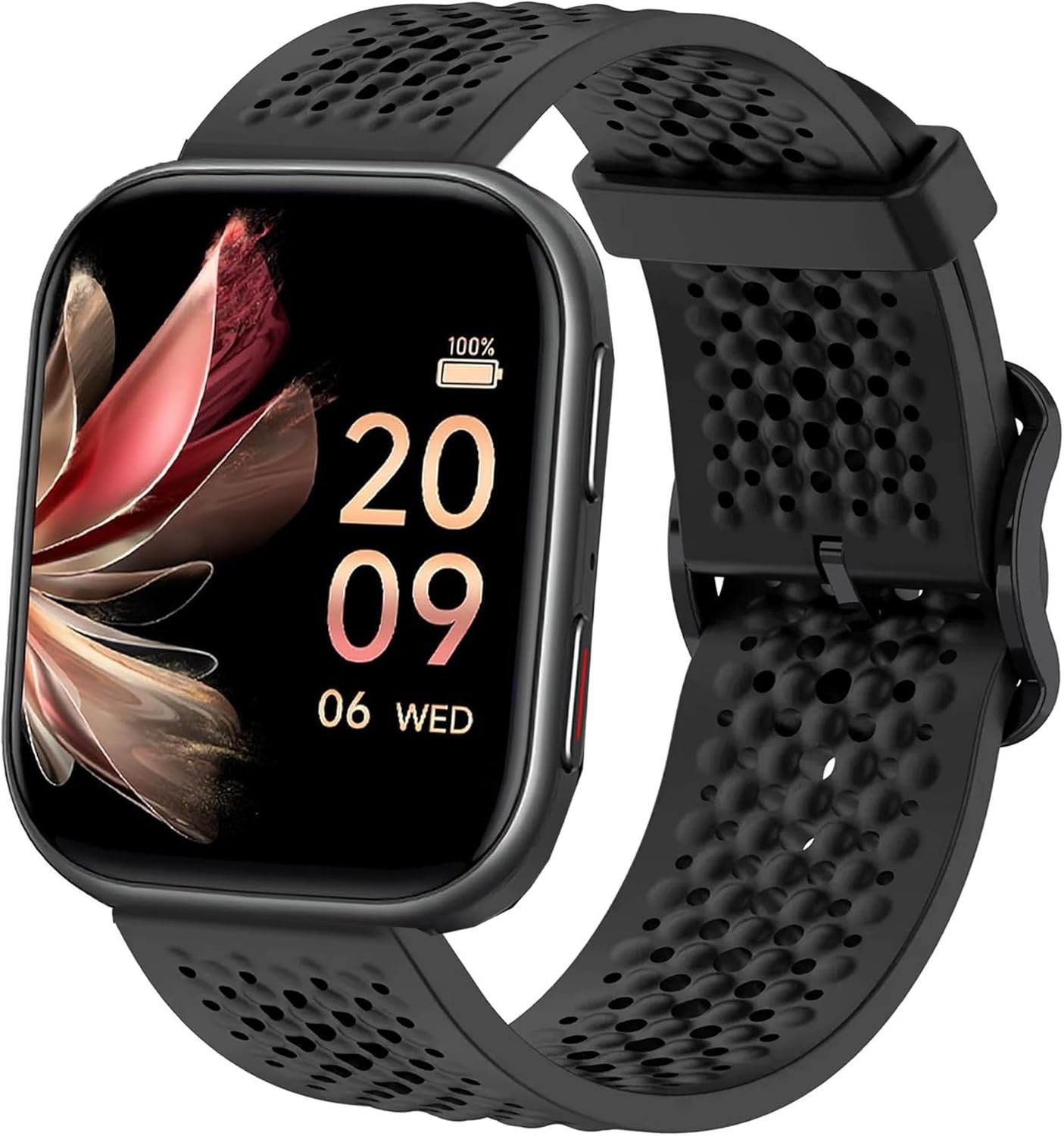 Compatible for FITVII Smart Watch Bands, 20mm, 22mm Silicone band with Metal Buckle Compatible for FITVII HM57, HM78, HM68, HM21, H56, H86 Smart Watch Fitness Tracker