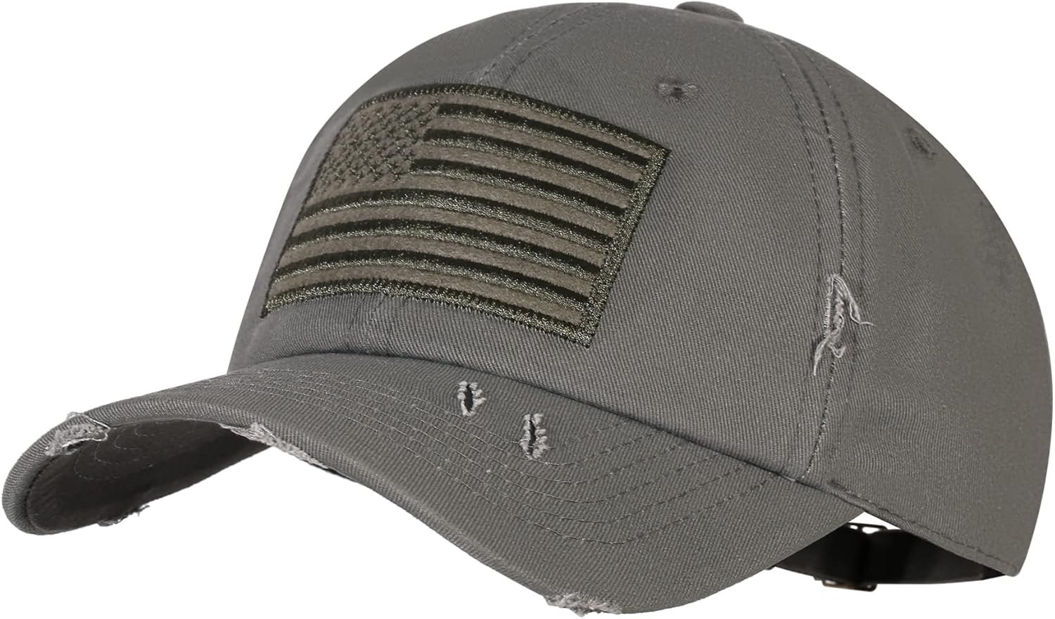 IIN American Flag Baseball Cap for Men Women Low Profile USA Army Tactical Operator Military Plain Dad Hat