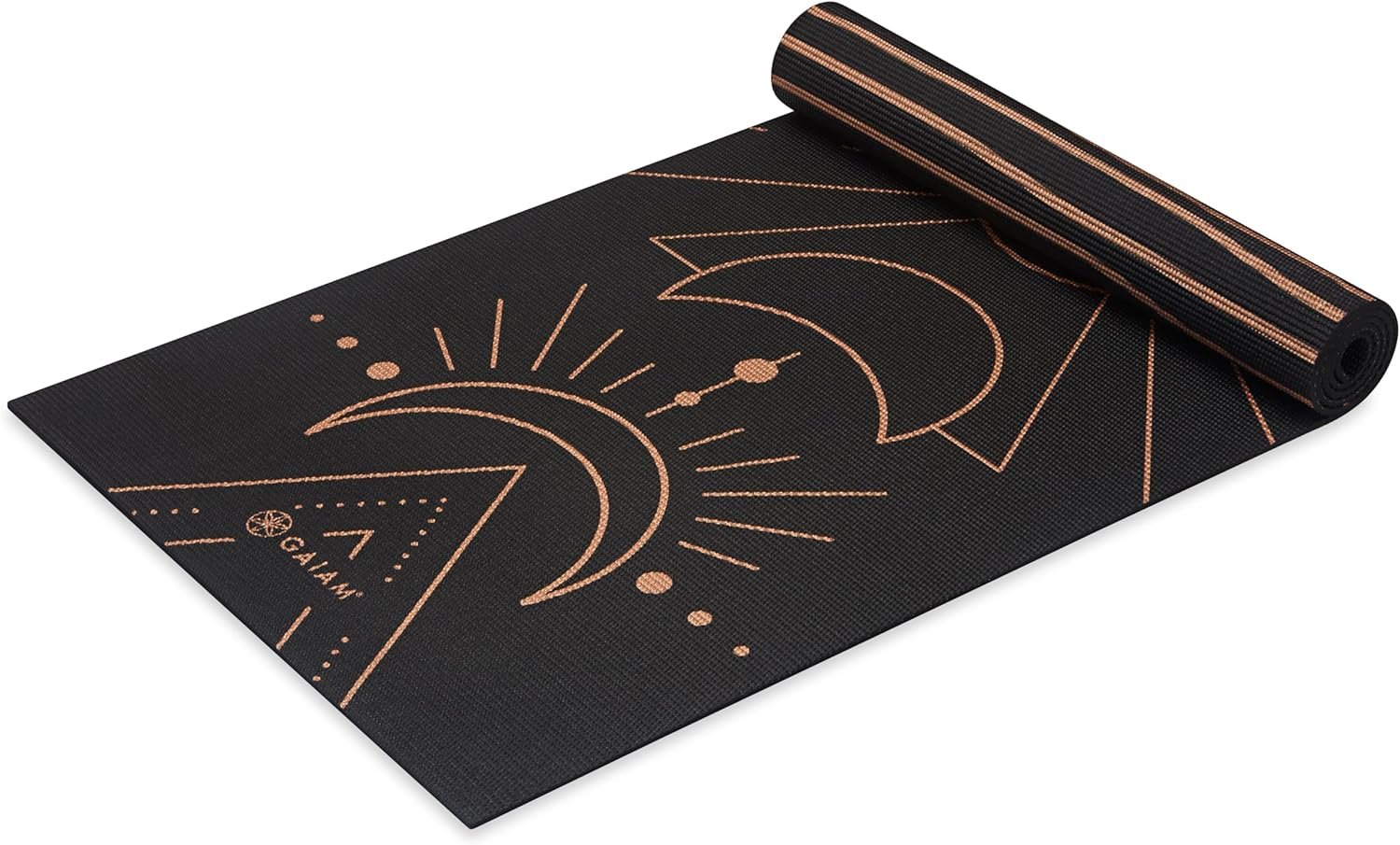 Gaiam Yoga Mat – Premium 6mm Print Reversible Extra Thick Non Slip Exercise & Fitness Mat for All Types of Yoga, Pilates & Floor Workouts (68″ x 24″ x 6mm Thick)