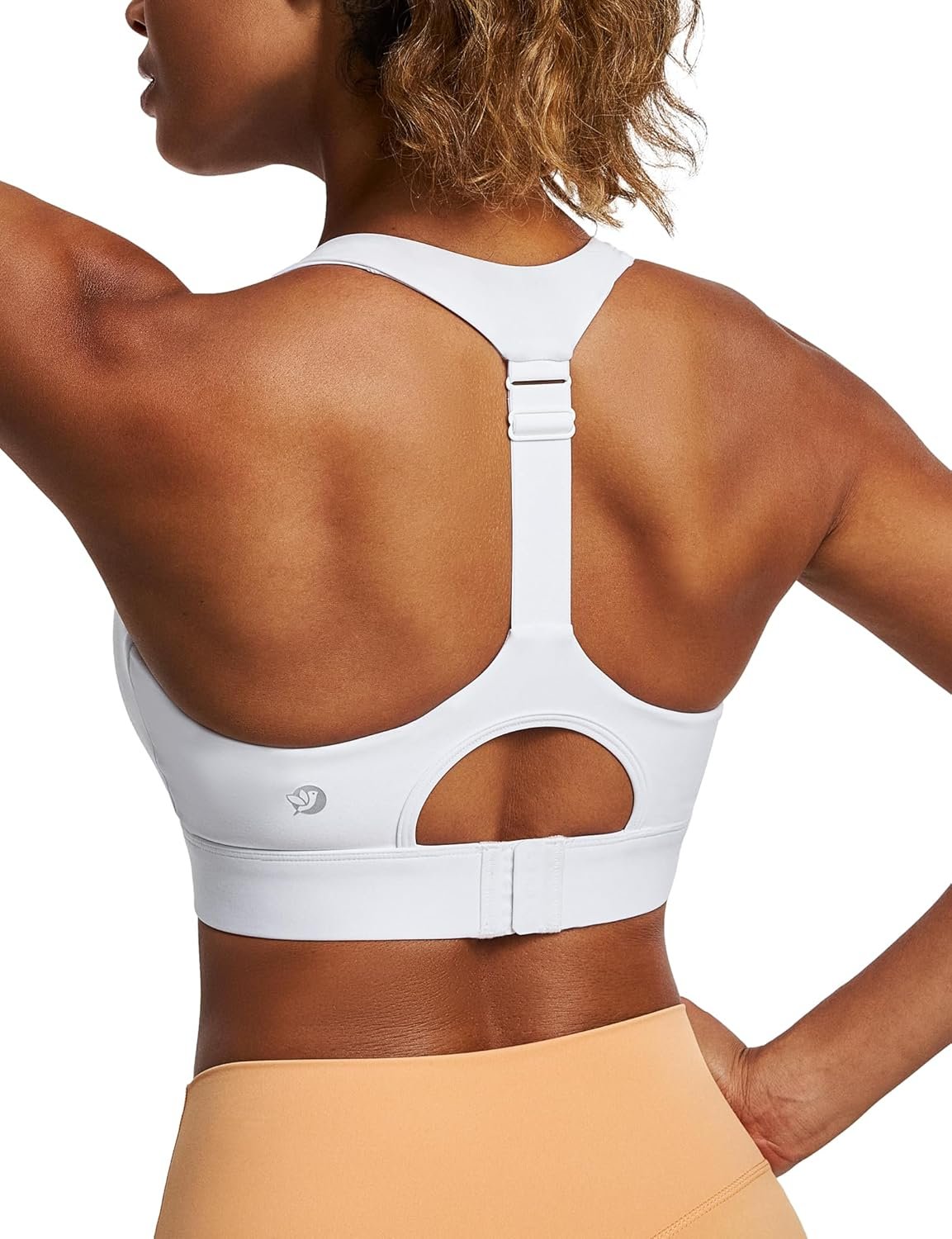 IUGA High Impact Sports Bras for Women High Support Racerback Sports Bra with Sewn-in Pads Adjustable Straps