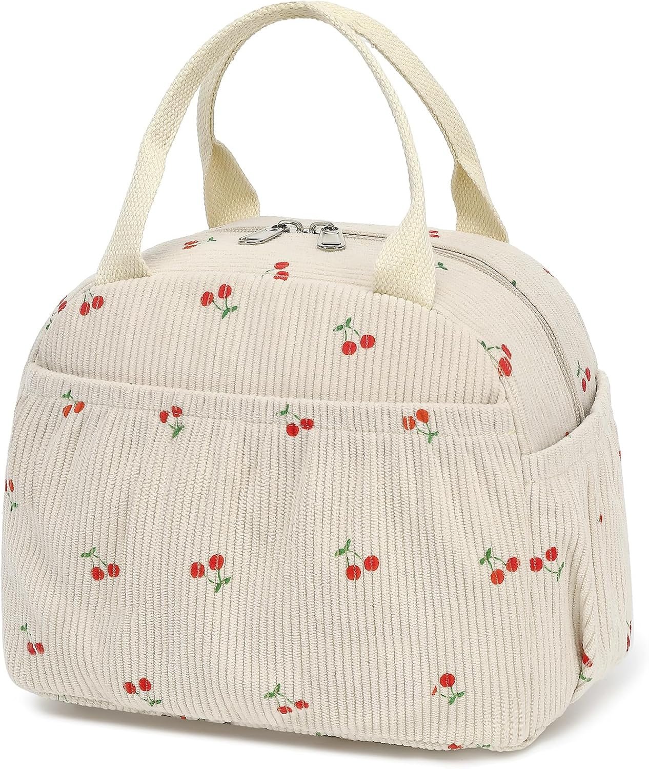 Cute Insulated Lunch Bag Women Lunch Bags for Work for Women Cooler Lunchbag Insulated for Travel Picnic Kawaii Medium Waterproof Simple Large Lunch Bag Lunchbox With Pockets for Men Women