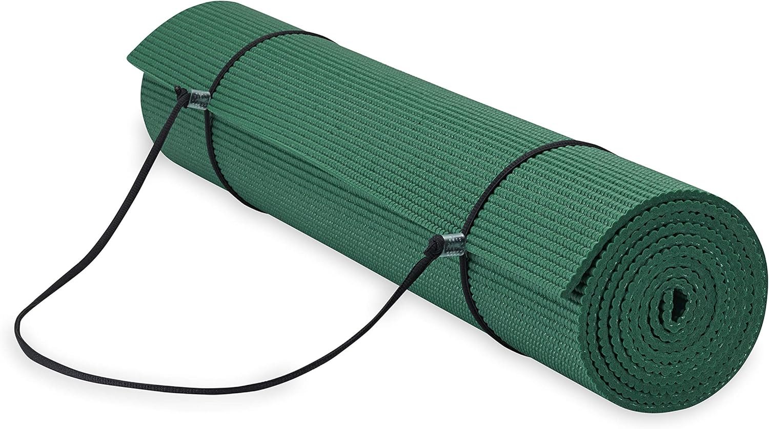 Gaiam Essentials Premium Yoga Mat with Yoga Mat Carrier Sling (72″L x 24″W x 1/4 Inch Thick)