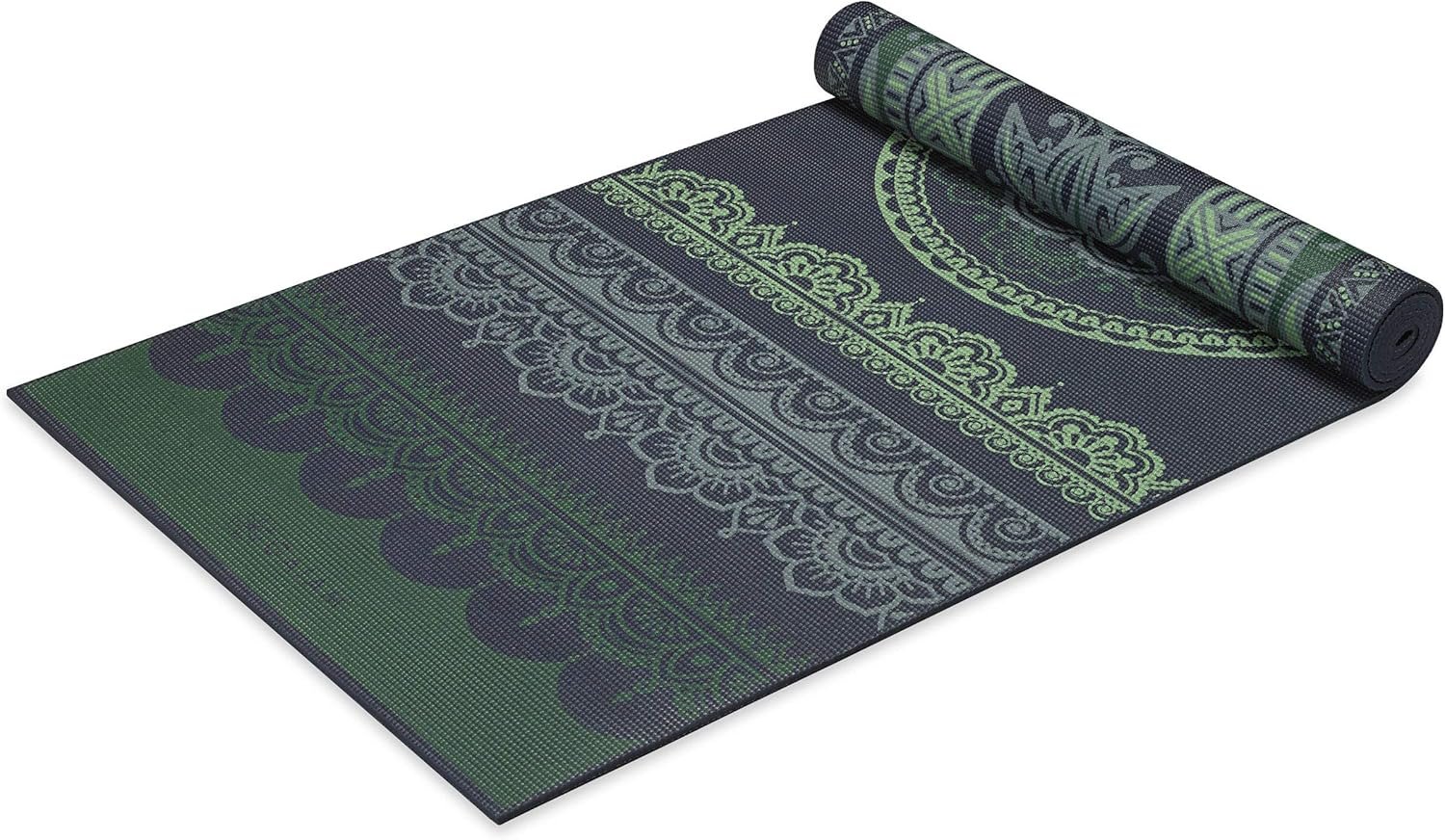 Gaiam Yoga Mat – Premium 6mm Print Reversible Extra Thick Non Slip Exercise & Fitness Mat for All Types of Yoga, Pilates & Floor Workouts (68″ x 24″ x 6mm Thick)