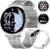 Smart Watches for Women Answer/Make Calls, 1,43″ HD AMOLED Fitness Tracker with 120+Sports/Heart Rate Monitoring/Calorie, IP68 Waterproof, Android iOS Smart Watch (FV12-E)