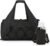BAGSMART Gym Bag for Women, Lightweight Duffel with Shoe Compartment, Weekender with Wet Pocket, Workout Yoga Tote, Black