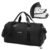 Gym Bag for Women Men,Small WeekenderTravel Duffle Bag with Shoes Compartment & Wet Pocket,Water Resistant Sports Bag for Travel, Gym, Swimming, Yoga, Black