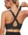 Heathyoga Sports Bra High Impact,Padded High Support Sports Bras for Women Large Bust, Strappy Workout Bras Activewear Bra