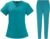 Scrubs for Women Set Stretch Fit Scrub Top & Jogger V-Neck 2025 Pants Medical Nurse Uniforms Set Multi Pocket