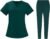 Scrubs for Women Set Stretch Fit Scrub Top & Jogger V-Neck 2025 Pants Medical Nurse Uniforms Set Multi Pocket