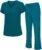 Natural Uniforms Women’s Cool Stretch V-Neck Top and Cargo Pant Scrub Set with Regular and Petite Sizes