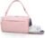 Gym Bag for Women with Shoe Compartment Sports Duffle Bag Men with Wet Pocket and Bottle Pocket Lightweight for Travel Workout, Pink
