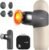 RENPHO Mini Thermal Massage Gun with Heat, Fathers Day Dad Gifts, FSA HSA Eligible, Portable Deep Tissue Percussion Massager, Color Silicone Sleeves Travel Size with Carry Case, Grey