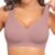 PoseFree Womens Seamless Wireless Supportive Bra Push Up Comfort Soft No Underwire Full Coverage T-Shirt Bra