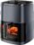Simple Deluxe Air Fryer – 6.34 QT Digital Airfryer with Visible Window, 12 Presets Functions, Nonstick and Dishwasher-Safe Basket, 1700W, Gray