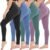 CAMPSNAIL 4 Pack Leggings for Women – High Waisted Tummy Control Yoga Pants for Workout Gym Black Leggings Plus Size Dance