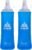 TRIWONDER TPU Soft Folding Water Bottles BPA-Free Collapsible Flask for Hydration Pack – Ideal for Running Hiking Cycling Climbing (450ml/15.22oz – Pack of 2)