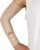 MGANG Lymphedema Compression Arm Sleeve for Women Men, Opaque, 15-20 mmHg Compression Full Arm Support with Silicone Band, Relieve Swelling, Edema, Post Surgery Recovery, Single Beige L
