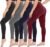 CAMPSNAIL 4 Pack Leggings for Women – High Waisted Tummy Control Yoga Pants for Workout Gym Black Leggings Plus Size Dance
