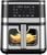 Kitchen Elite® Air Fryer Oven Stainless Steel, XL 8.5QT Large Airfryer with View Window, 10 one-touch Functions, Precise Temp Control, 90% Less Oil, Rapid Heating, Roast, Dehydrate, 1700W [Enhanced]