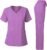 Dagacci Medical Uniform Natural Stretch Premium Women’s Scrubs Set Stretch Ultra Soft Top and Pants