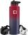IRON °FLASK Camping & Hiking Hydration Flask with 3 Lids – Stainless Steel, Double Walled & Vacuum Insulated Water Bottle – Leak Proof & BPA Free (Dark Rainbow, Straw – 40 oz)