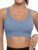 RUNNING GIRL High Impact Sports Bras for Women,Racerback Running Bra Workout Crop Tank Tops Longline Sports Bra Push up
