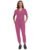Green Town Scrubs for Women Scrub Set – Jogger Pant and Tuck-in V-Neck Top, 5 Pockets, Yoga Waistband, Nursing Uniform-Dusty Pink-Medium