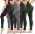 CAMPSNAIL 4 Pack Leggings for Women – High Waisted Tummy Control Yoga Pants for Workout Gym Black Leggings Plus Size Dance