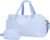 Ceneda 20″ Gym Duffel Bag with Wet Pocket Shoes Compartment Portable Overnight Weekender Bag Travel bag Yoga Bag for Women (Light Blue)