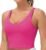 THE GYM PEOPLE Womens’ Sports Bra Longline Wirefree Padded with Medium Support