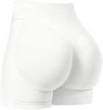 Kepblom High-Waisted Butt-Lifting Scrunch Gym Shorts for Women – Workout Yoga Biker, Seamless Spandex Booty Shorts