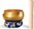 REGIS Tibetan Singing Bowl Set , Mindfulness, and Stress Relief zen decor,Bowl Handcrafted in Nepal for Healing and Mindfulness (gold, 3 inch)