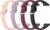 Silicone Bands Compatible with FITVII H86 1.57” Fitness Tracker,Slim Adjustable Band Release Replacement Watch Bands for FITVII H86 Strap (Black+WineRed+Pink+Purple)