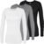Adar Underscrubs for Women 3 Pack – Long Sleeve Underscrub Comfort Tee